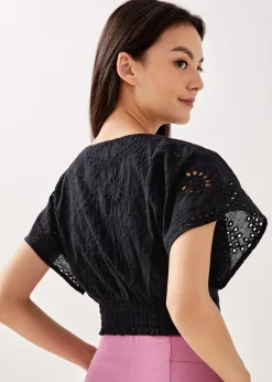 Lithany Broderie Smocked Top
