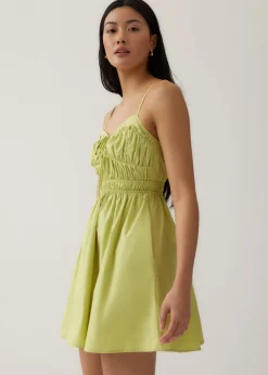 Lolit Cotton Ruched Fit & Flare Dress