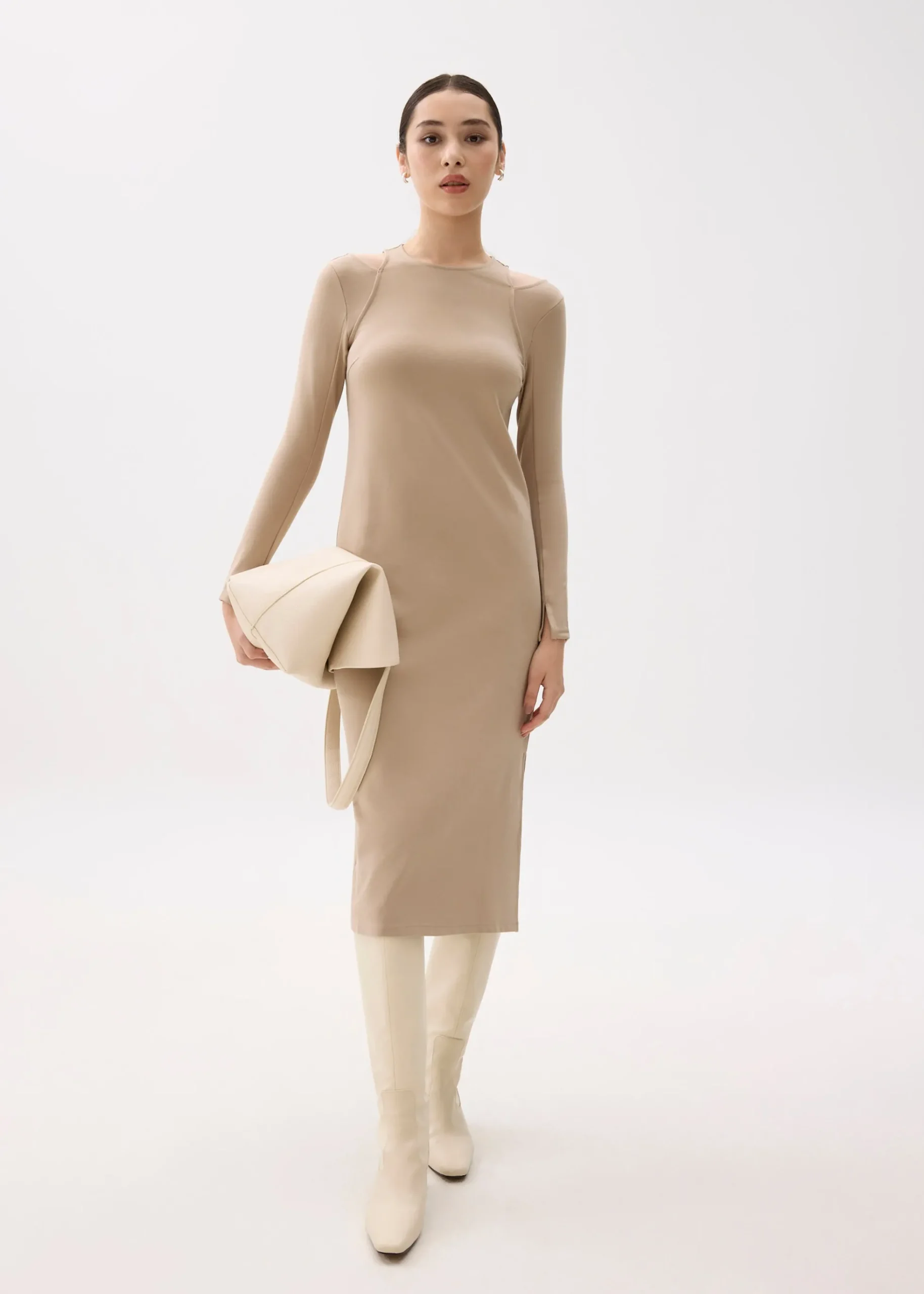 Londyn Cold Shoulder Column Dress