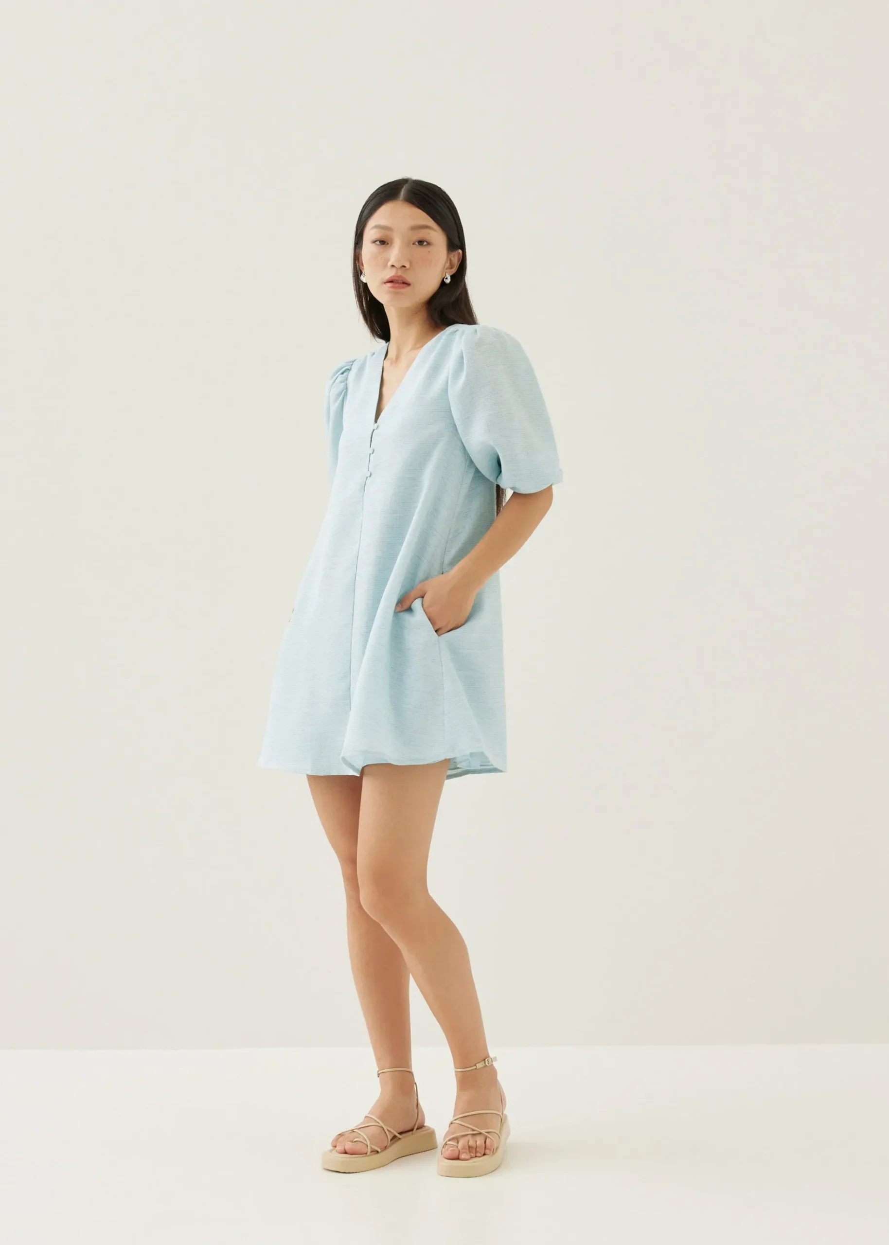 Loreen Tweed A-line Mini Dress