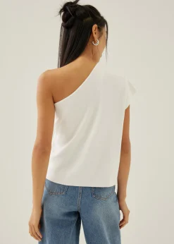 Lotty Asymmetric Knit Toga Top