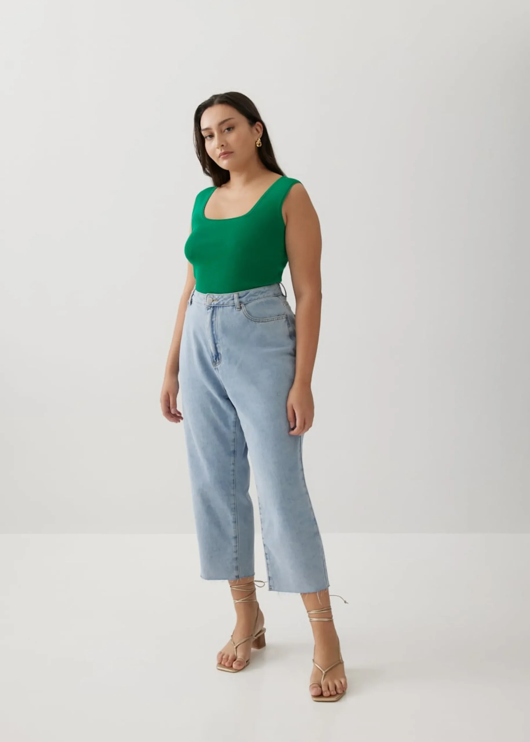 Lovella Knit Square Neck Tank