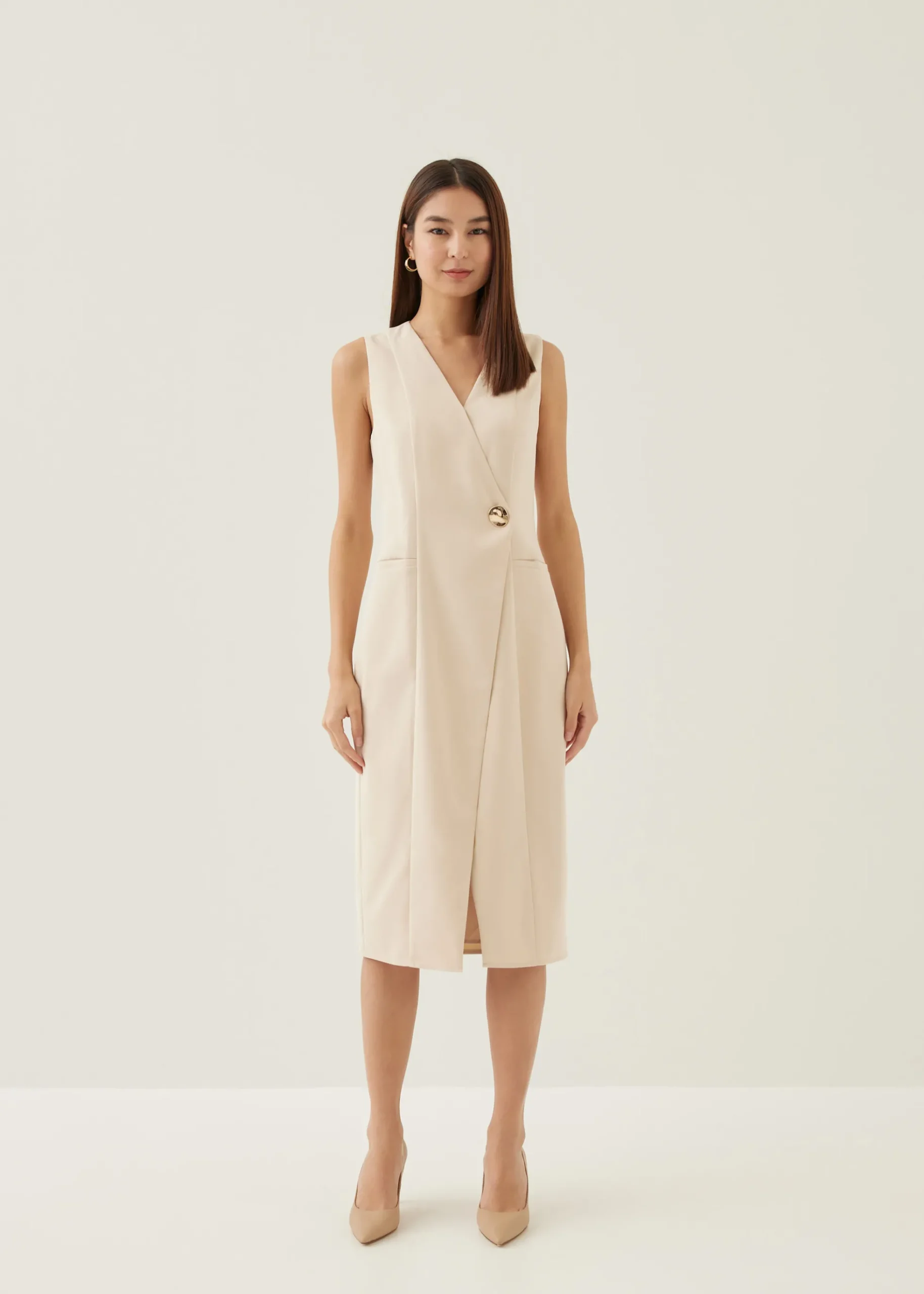 Luci Tailored Column Midi Dress