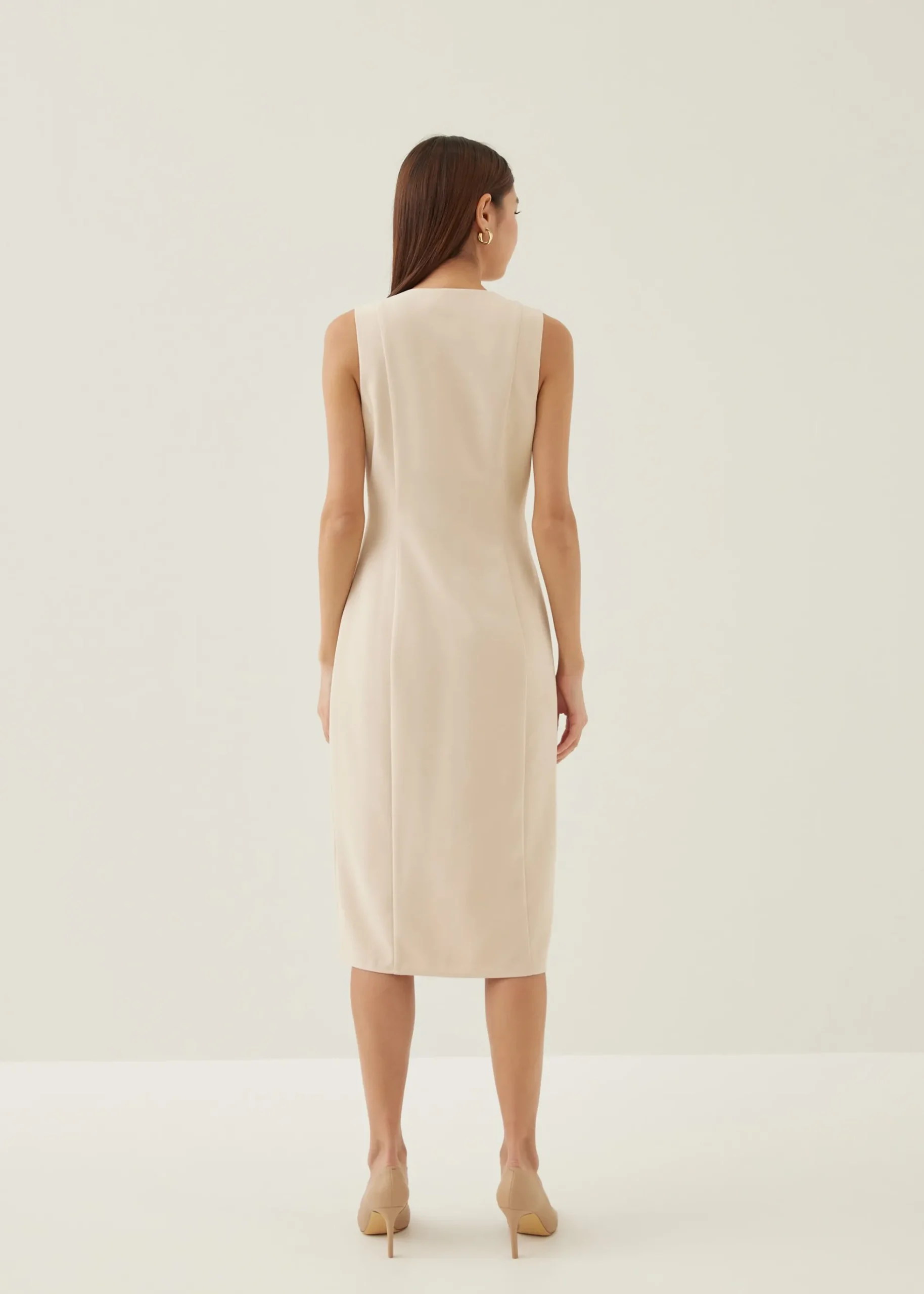 Luci Tailored Column Midi Dress