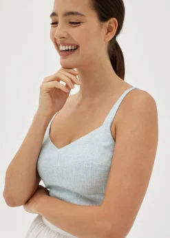 Lucia Tweed Bustier Padded Top