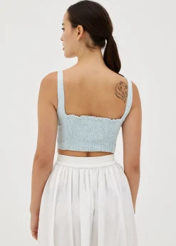 Lucia Tweed Bustier Padded Top
