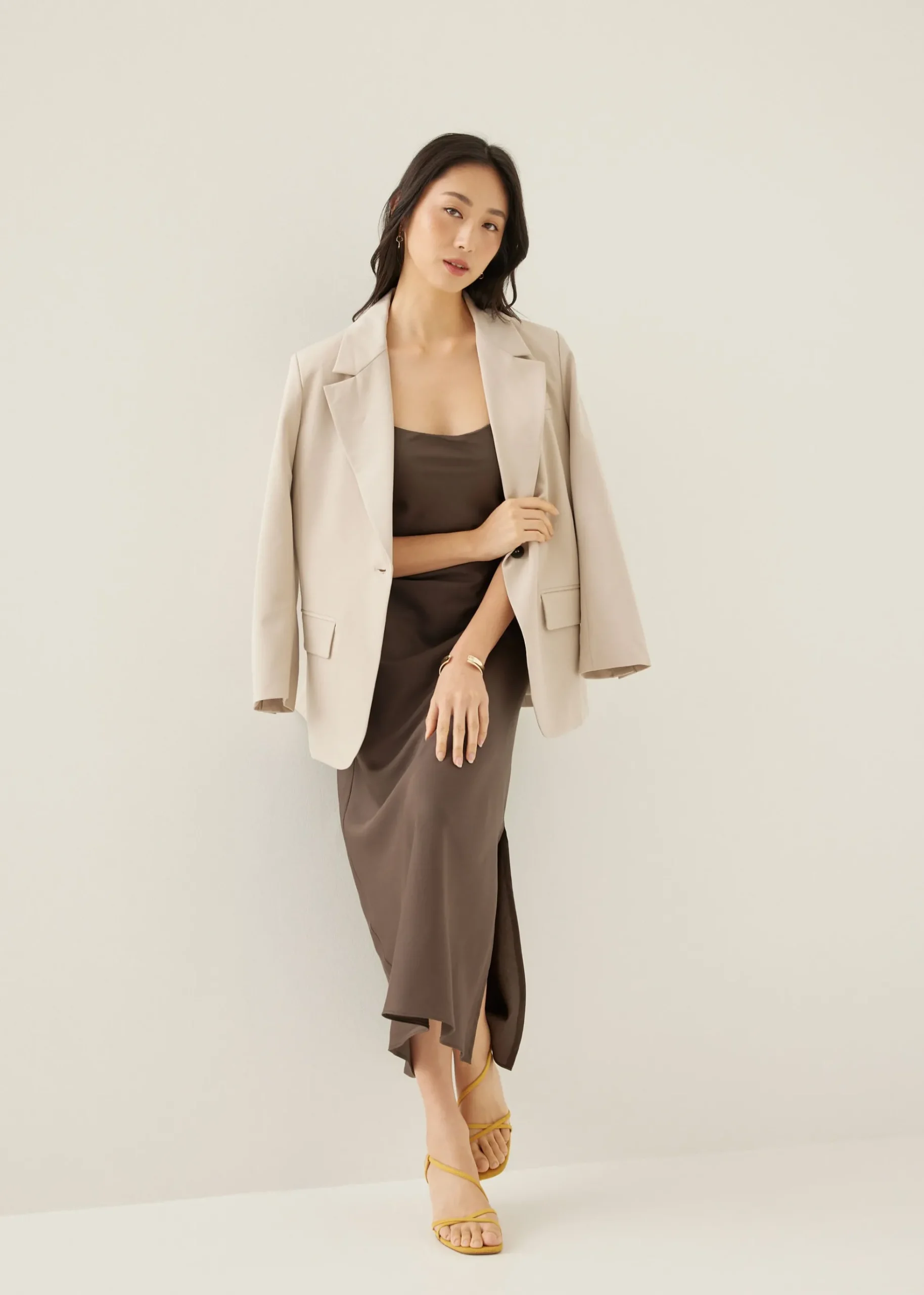 Lucita Padded Column Midaxi Dress