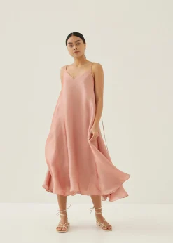 Lyndie Iridescent Trapeze Midaxi Dress