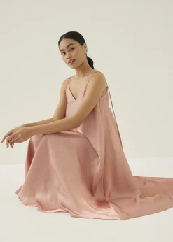 Lyndie Iridescent Trapeze Midaxi Dress