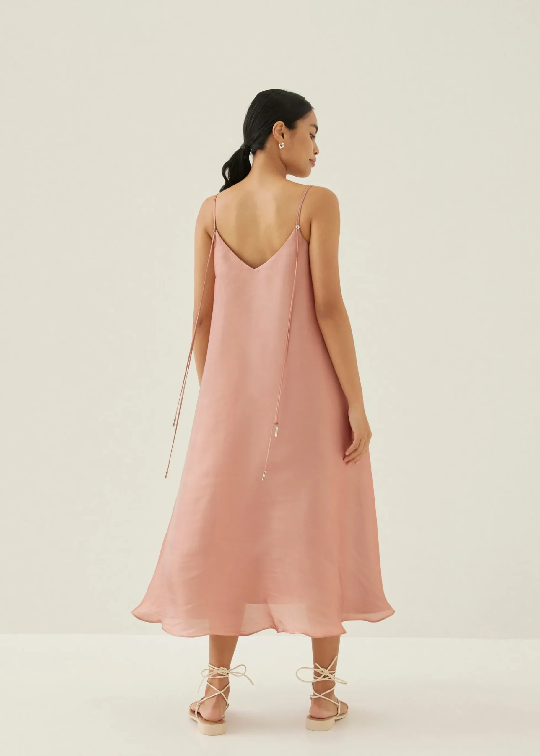 Lyndie Iridescent Trapeze Midaxi Dress