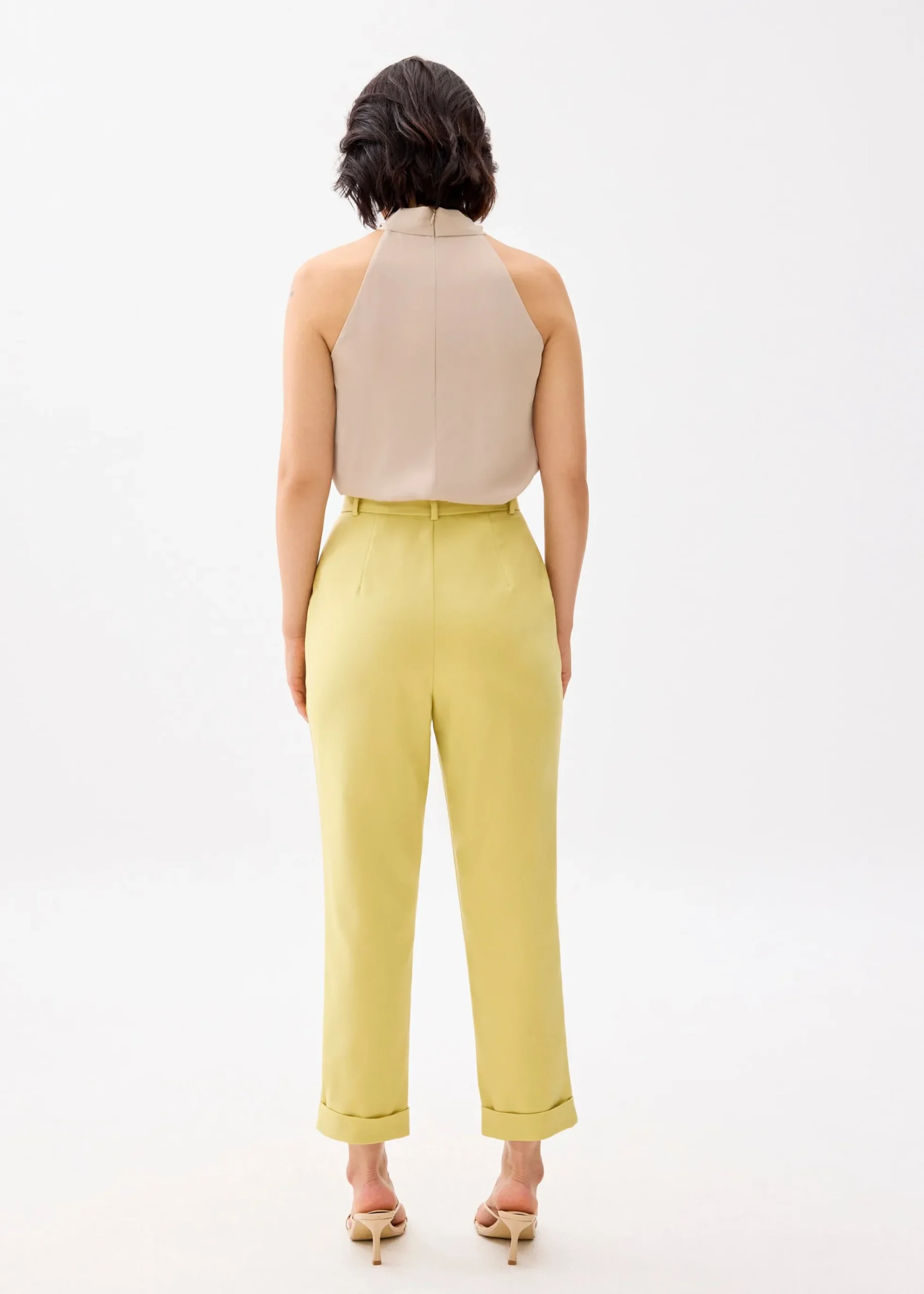 Lynn Tailored Peg Leg Chino Pants