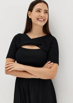 Maddi Knit Twist Front Top