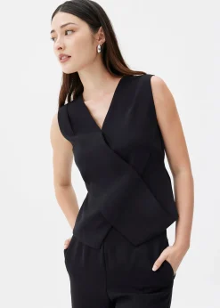 Mae Tailored Cross Over Top