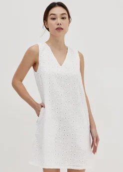 Maelianna Broderie Shift Dress