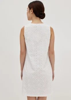 Maelianna Broderie Shift Dress