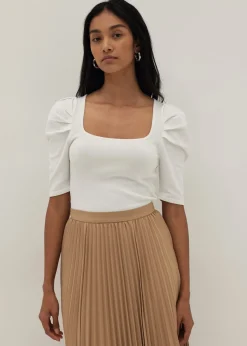 Maeva Puff Sleeve Knit Top