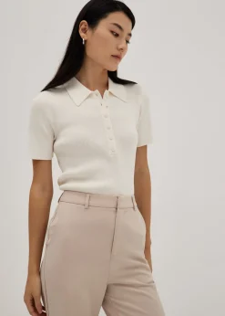 Maevis Collar Knit Top