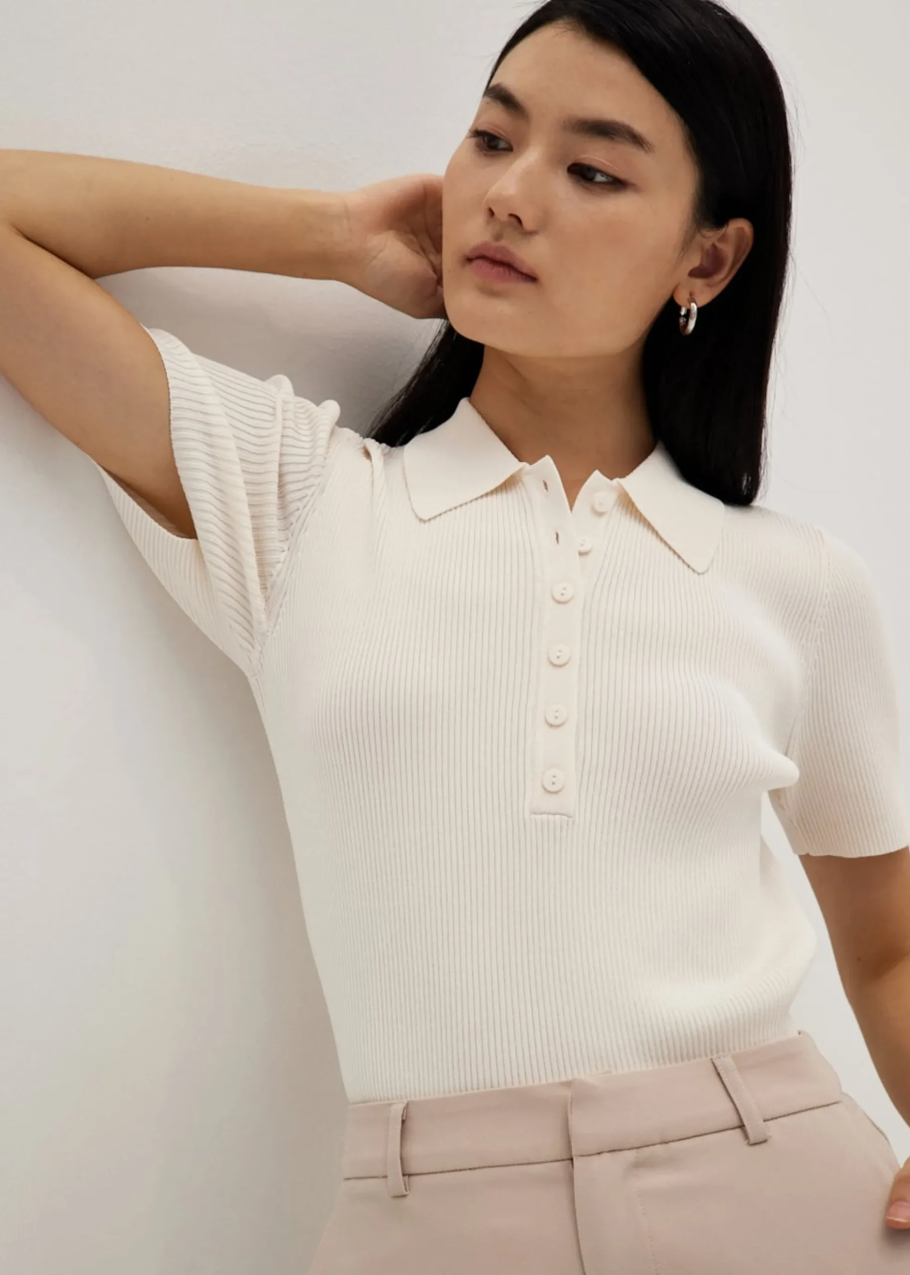Maevis Collar Knit Top