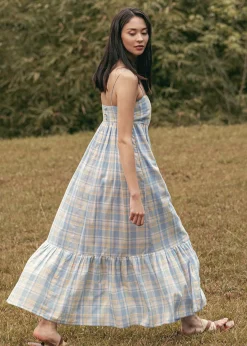Maggie Plaid Ruffle Babydoll Dress