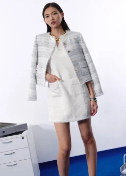 Mahita Jacquard Tweed A-line Mini Dress