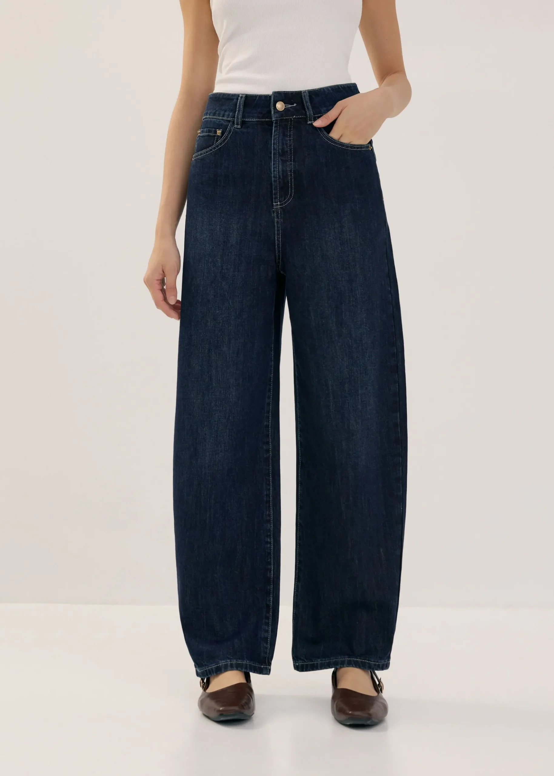 Mai Denim Barrel Jeans