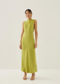 Maizie Padded Drape Maxi Dress