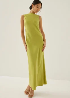 Maizie Padded Drape Maxi Dress