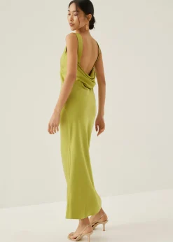 Maizie Padded Drape Maxi Dress