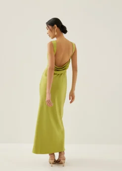Maizie Padded Drape Maxi Dress