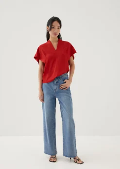 Maleen V-neck Shell Top