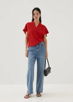 Maleen V-neck Shell Top