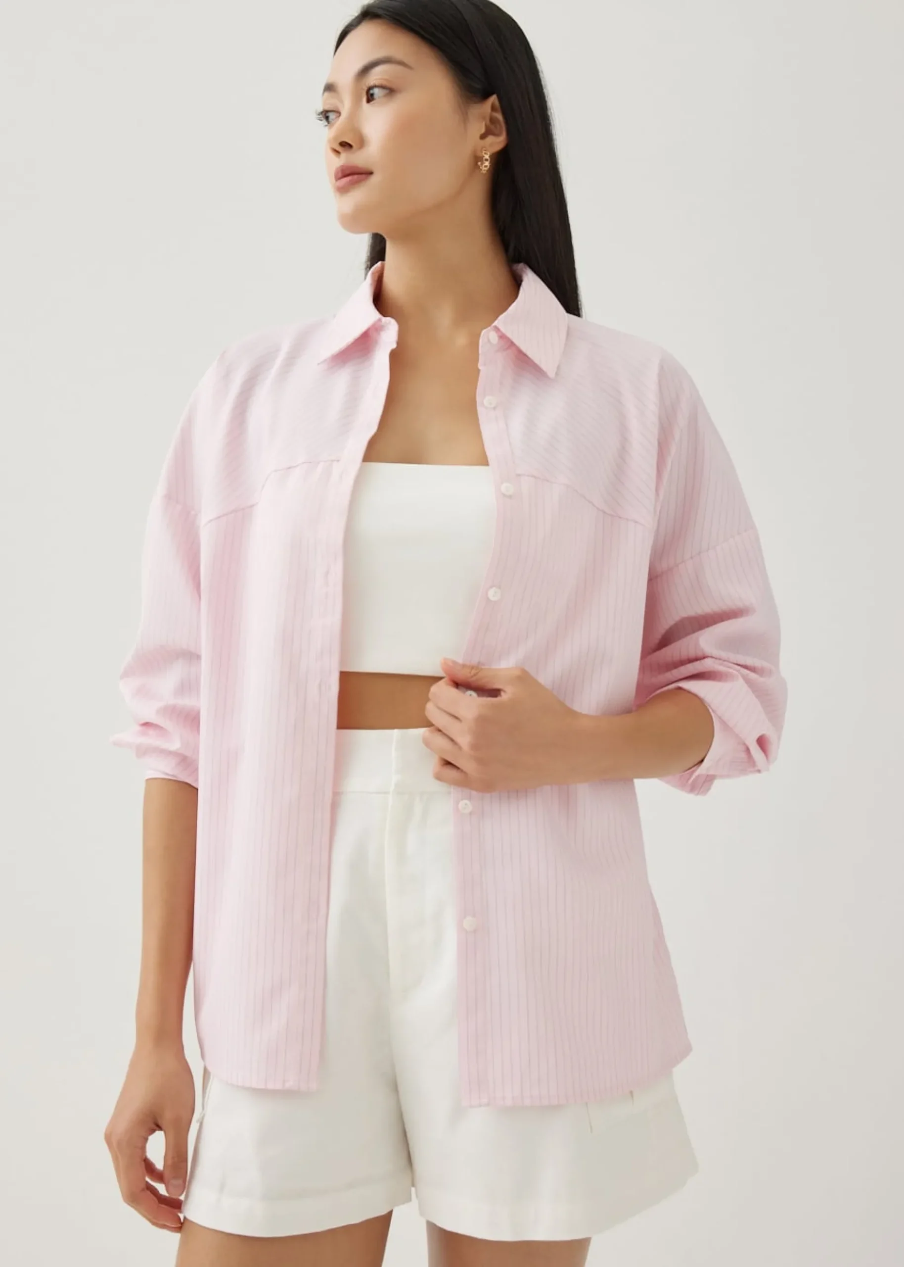 Maliya Striped Oversized Shirt