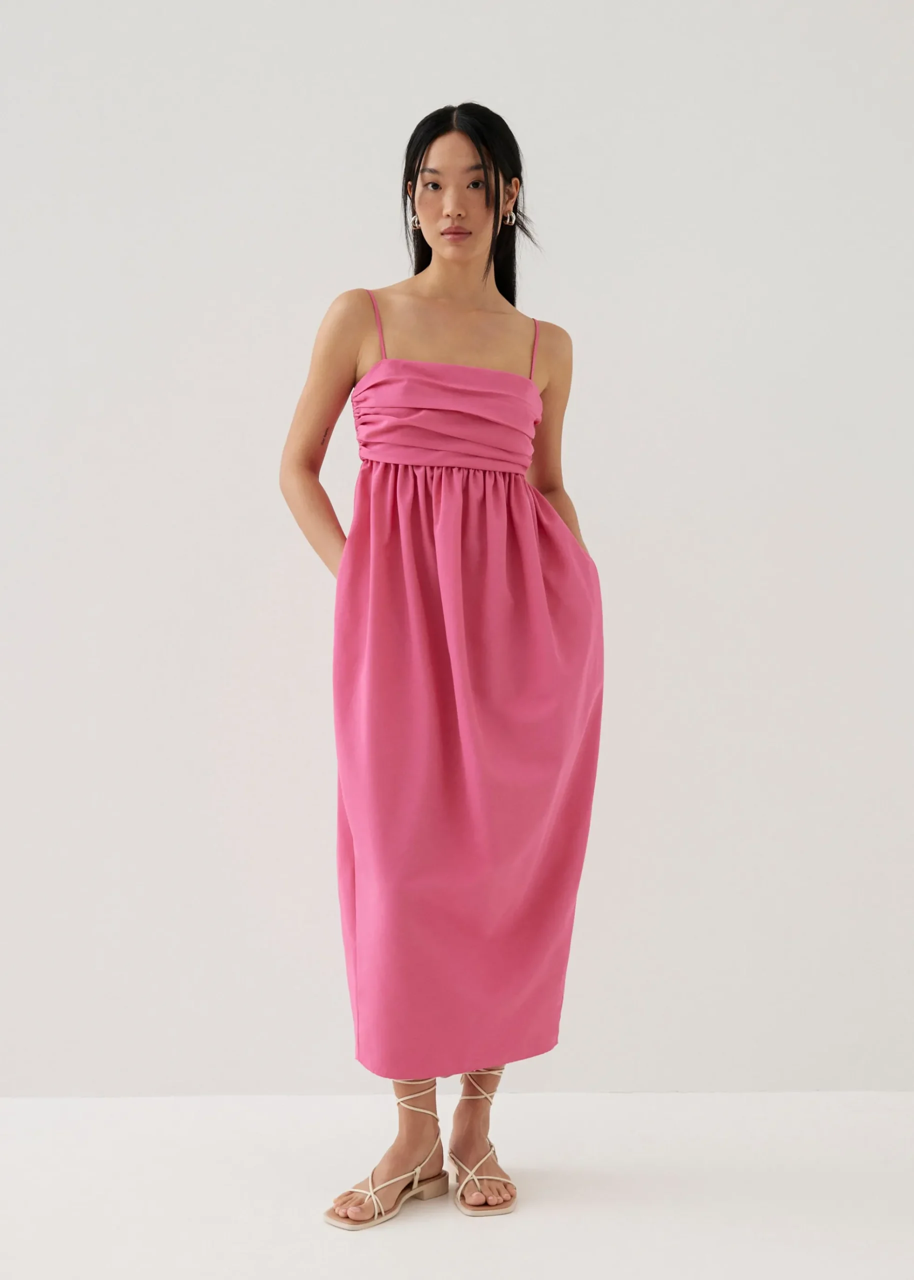 Manika Ruched Tulip Maxi Dress