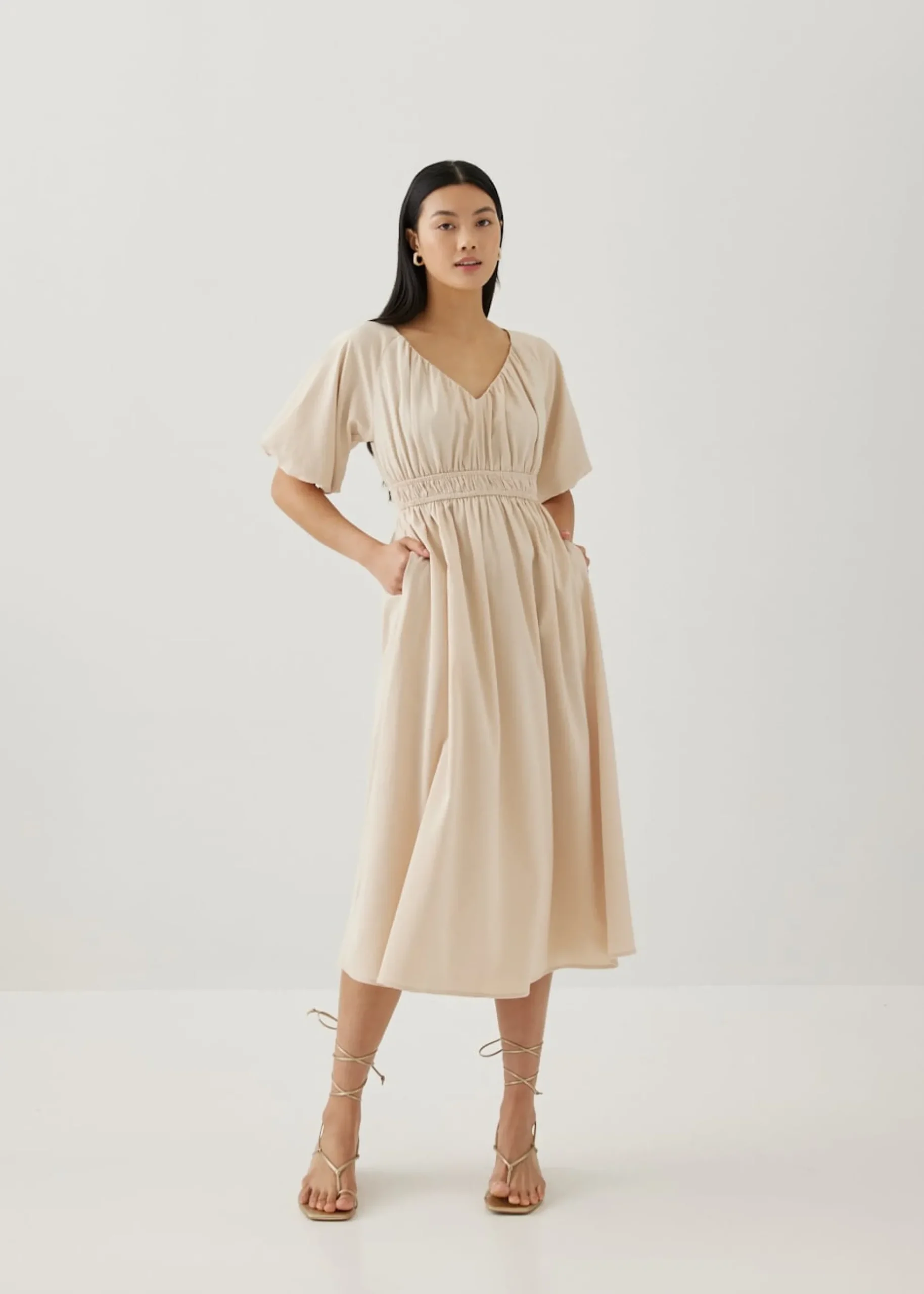 Marcia Elastic Ruched Dress
