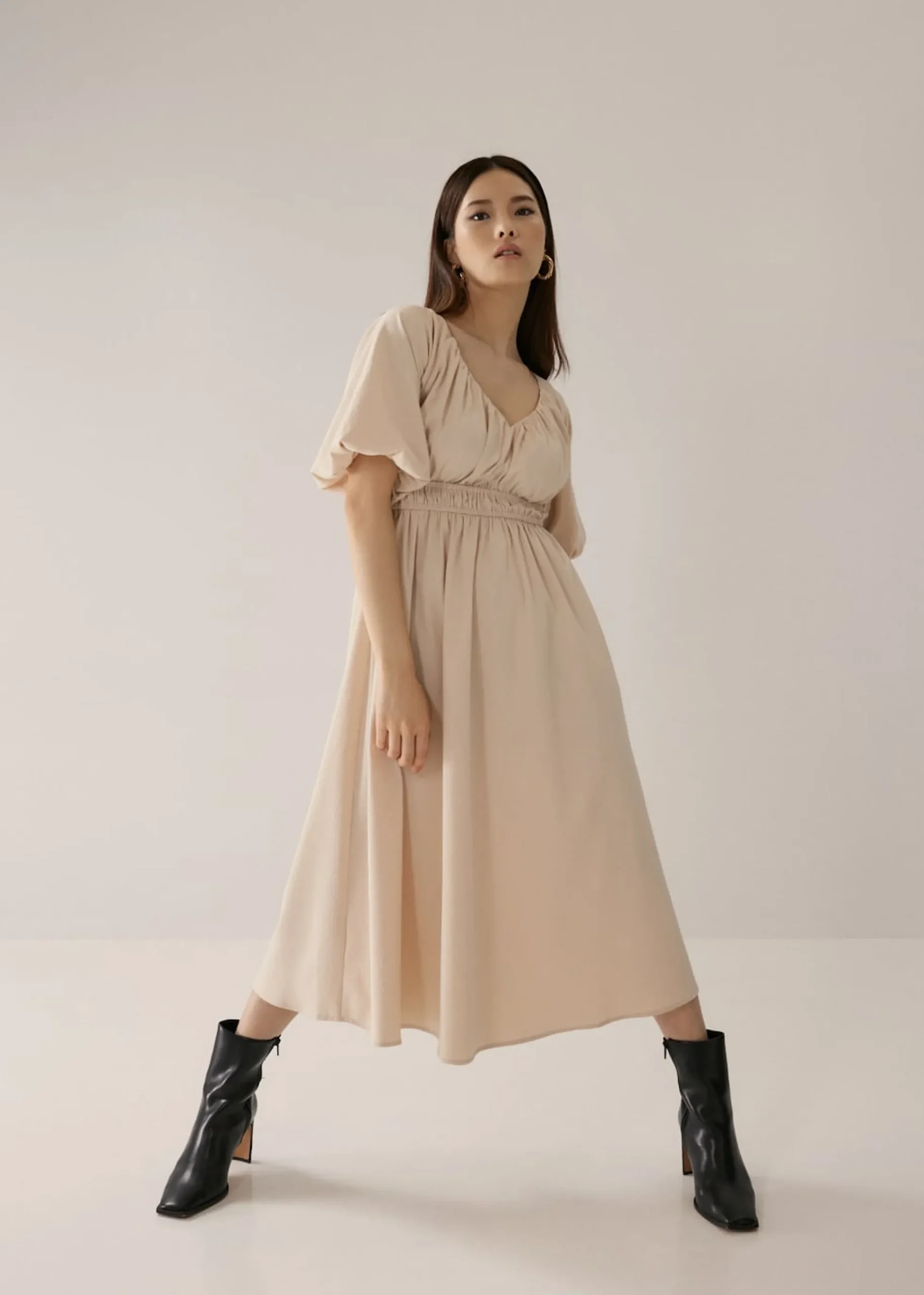 Marcia Elastic Ruched Dress