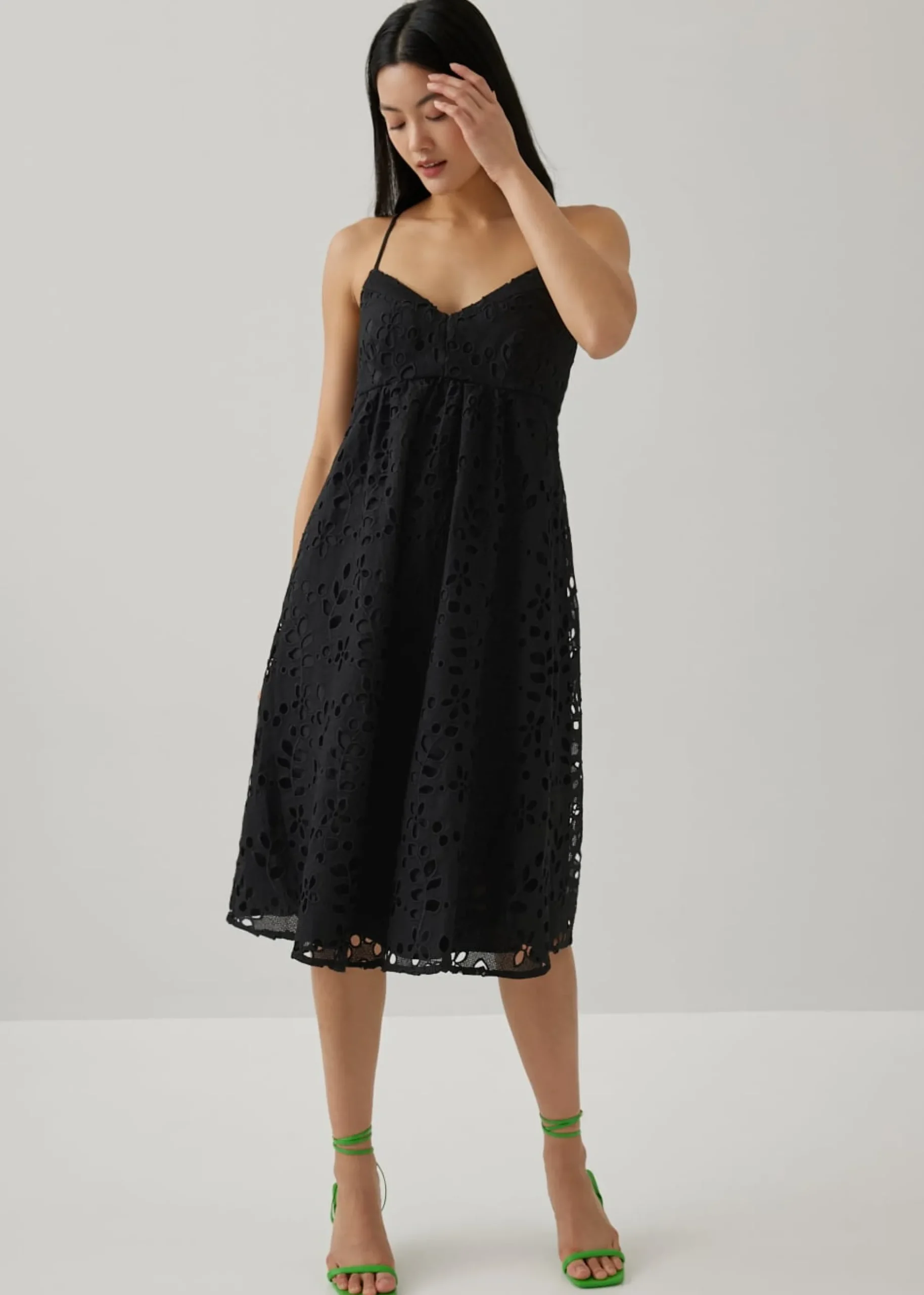 Marcy Crochet Cross Back Dress