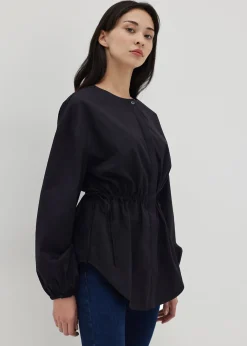 Margot Drawstring Balloon Sleeve Blouse