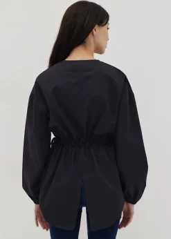 Margot Drawstring Balloon Sleeve Blouse