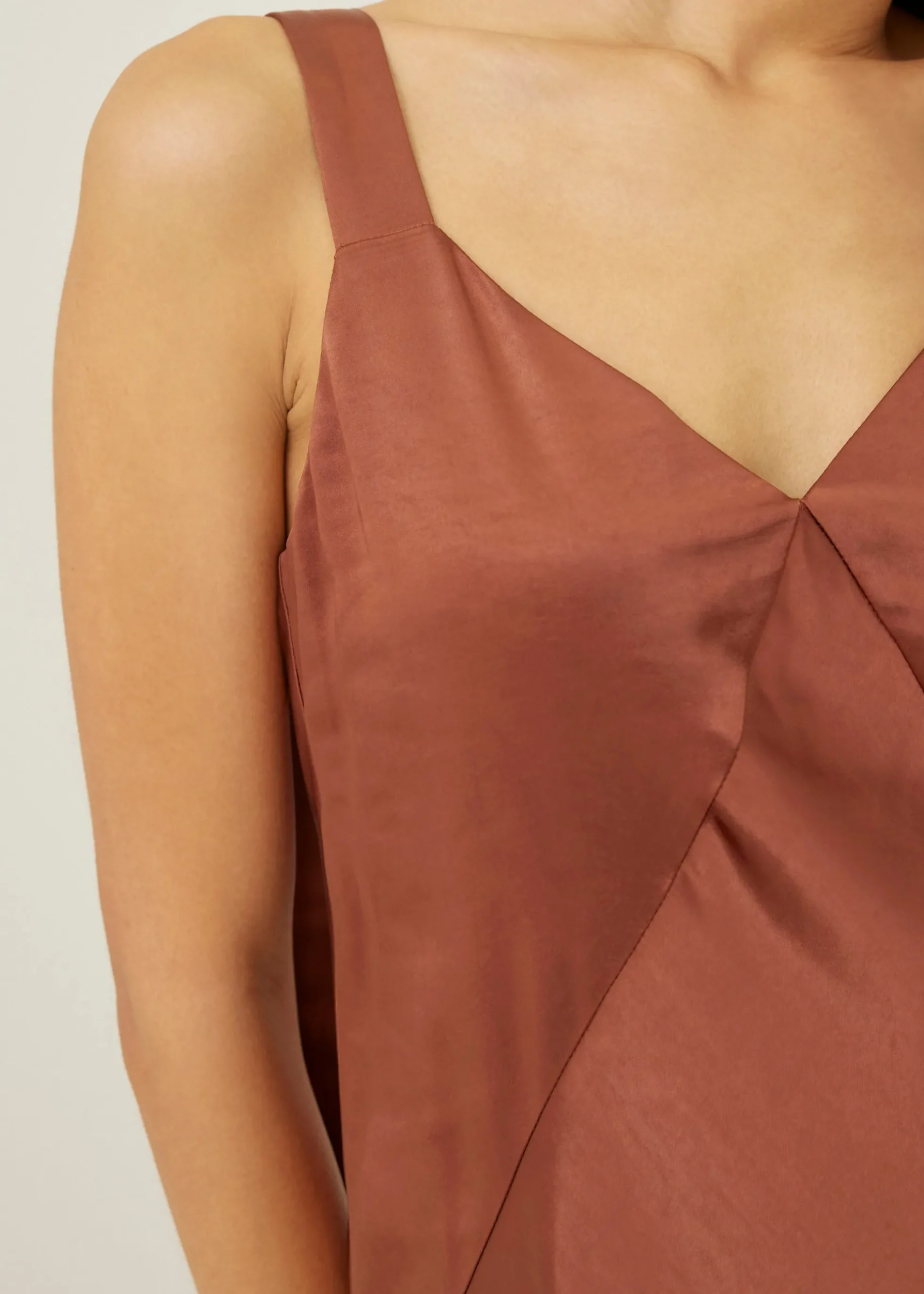 Mariette Satin Column Midaxi Dress