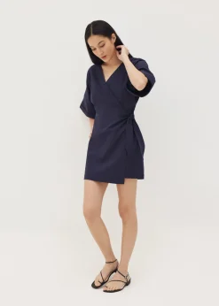 Marlie Kimono Wrap Mini Dress