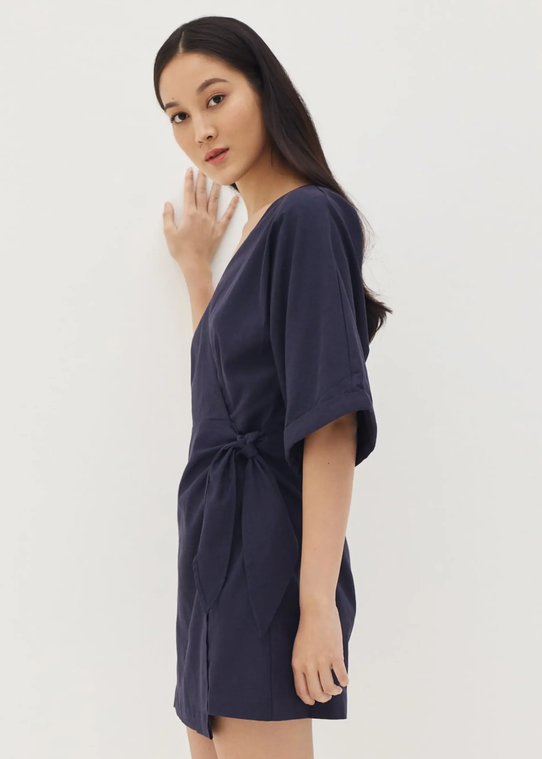 Marlie Kimono Wrap Mini Dress