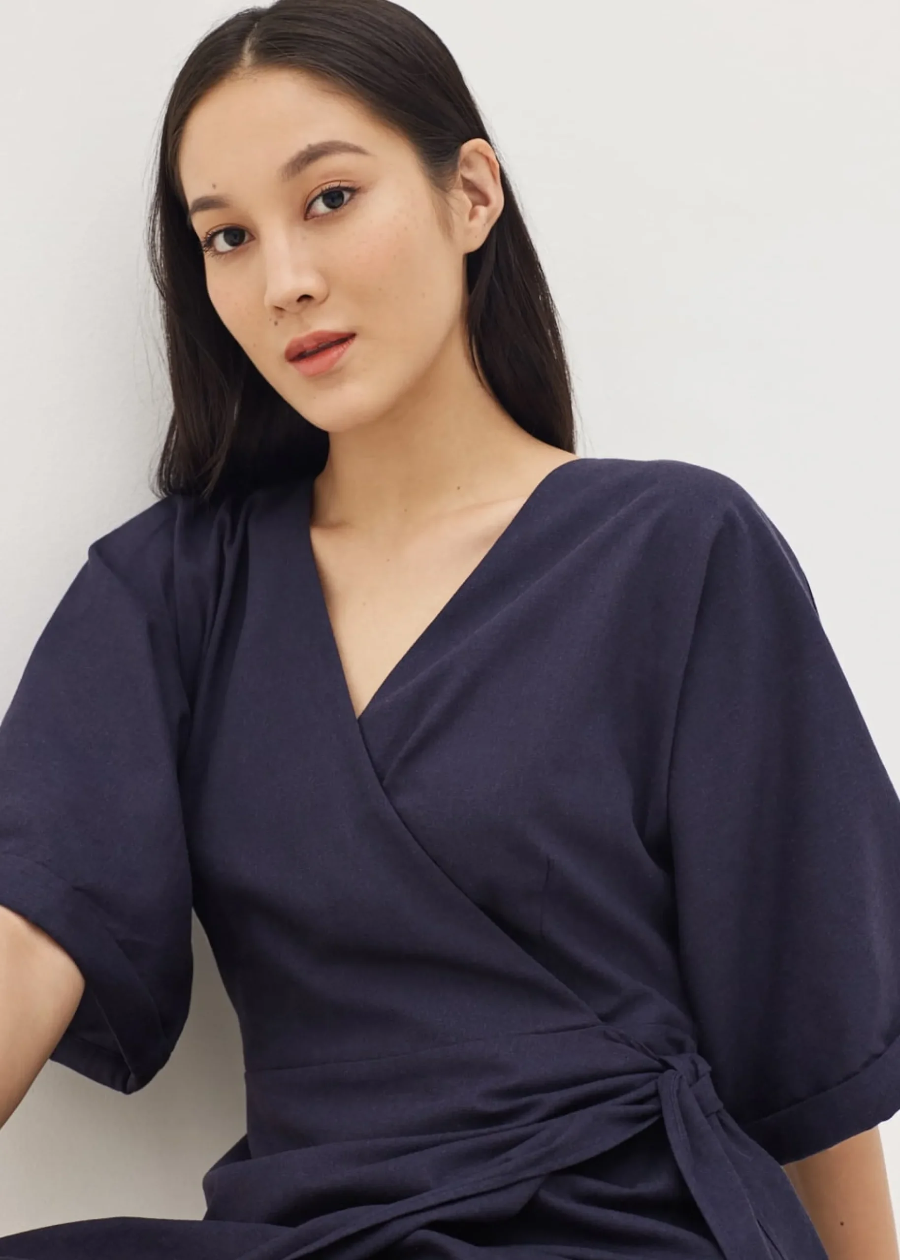 Marlie Kimono Wrap Mini Dress