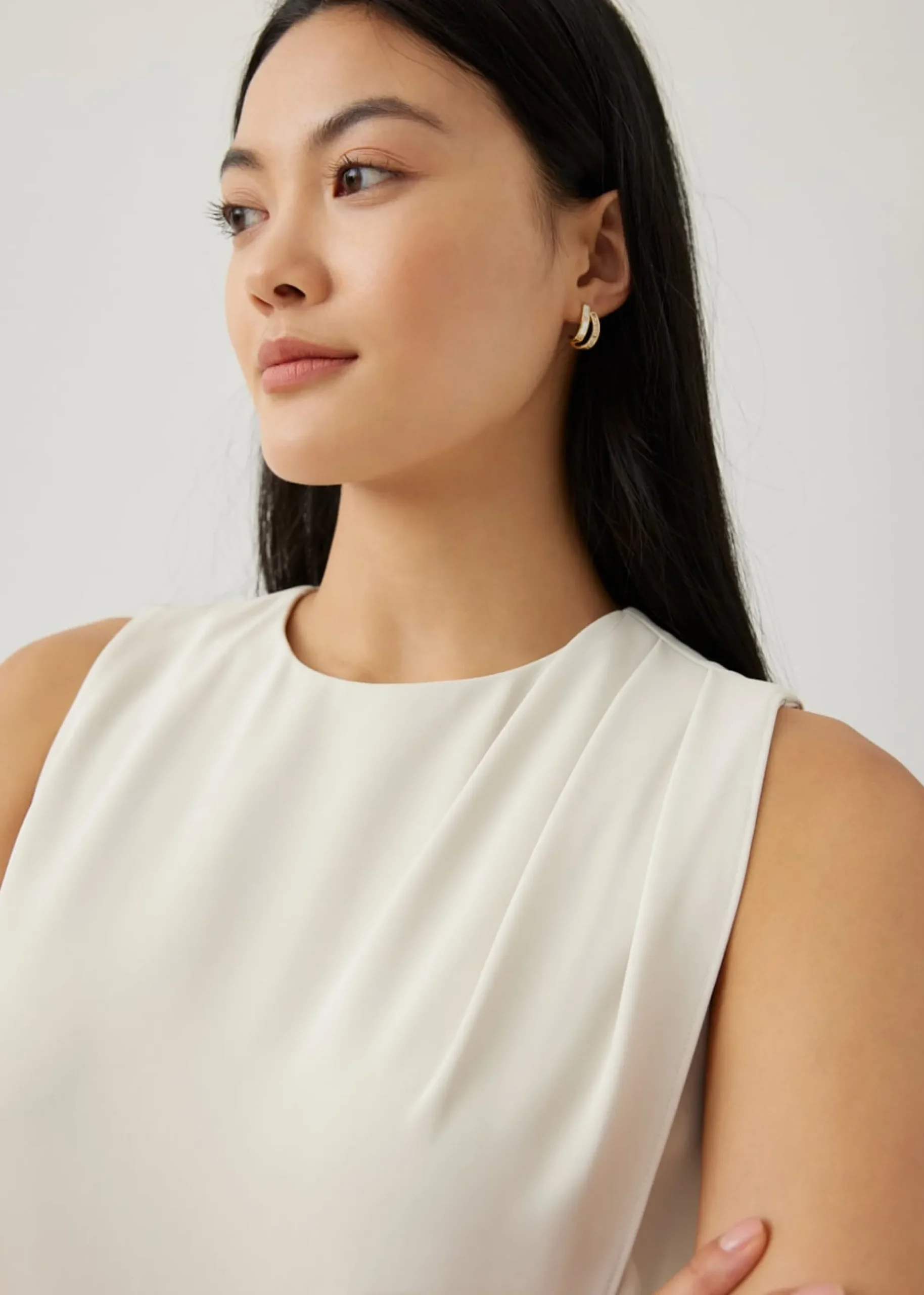 Martha Asymmetric Drape Top