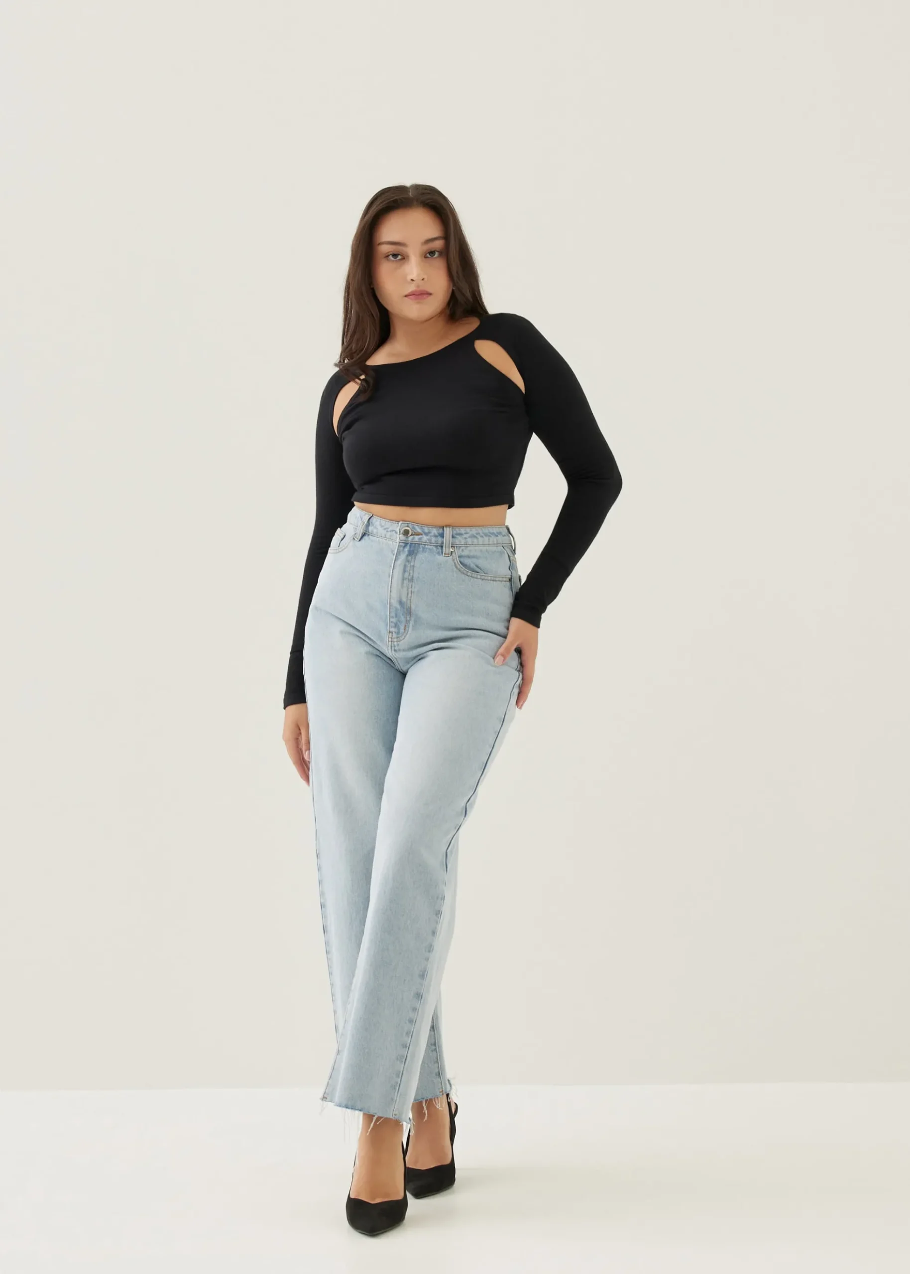Maudi Knit Fitted Crop Top