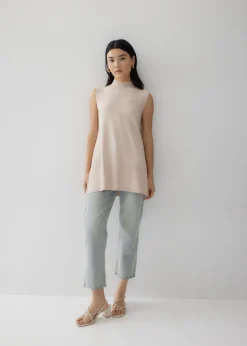 Melinda High Neck Knit Tank Top