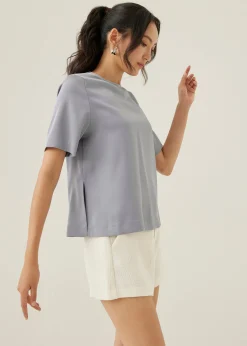 Merlie Relaxed Satin Shell Top