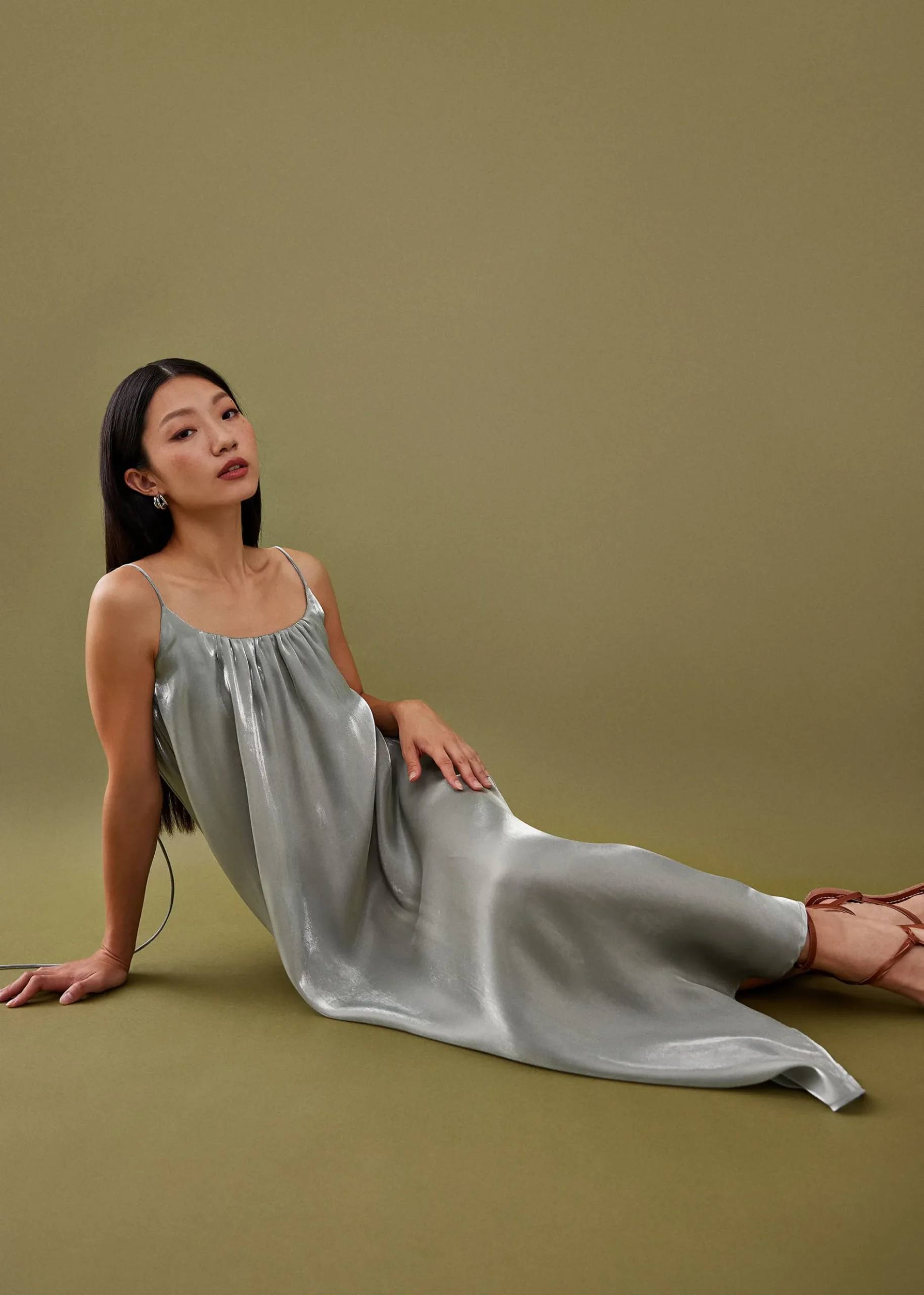 Mervin Trapeze Maxi Dress
