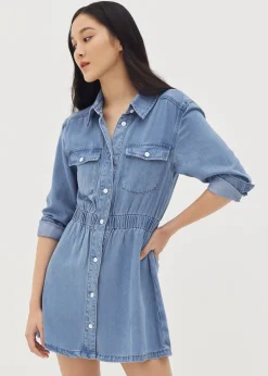 Micaela Elastic Denim Dress
