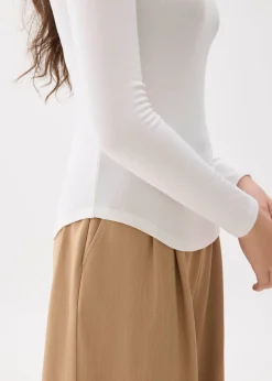 Minh Mock Neck Long Sleeve Top