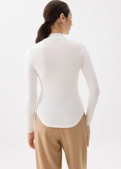 Minh Mock Neck Long Sleeve Top